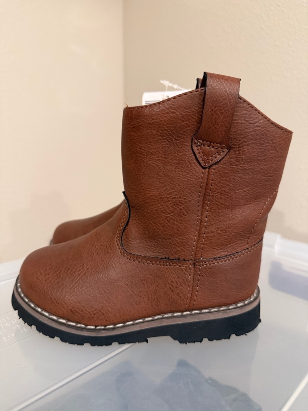 Muk Luks Kids Brown Pull-On Western-Style Boots